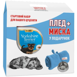 Сухий повнораційний корм Royal Canin Yorkshire Terrier Puppy для цуценят породи йоркширський тер'єр від 2 до 10 місяців 1.5 кг + плед та миска в подарунок (11_11106) в Чернігові