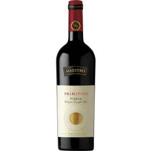 Вино Maestro "Primitivo" Puglia червоне сухе 0.75 л 13% (8008900006797) краща модель в Чернігові