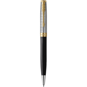 Ручка кулькова Parker Sonnet 17 Metal & Black Lacquer (68132) ТОП в Чернігові