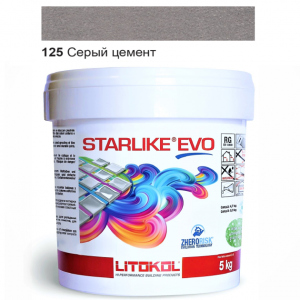 Эпоксидная затирка Litokol Starlike EVO 125 Серый цемент (серая) 5кг в Чернигове