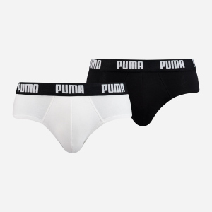 Труси-сліп Puma Basic Brief 2P 88910008 S 2 пари White Black (8718824610436) в Чернігові