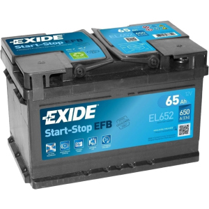 Автомобільний акумулятор Exide Start-Stop EFB 65 А·год Єв (-/+) Euro (650EN) (EL652) ТОП в Чернігові