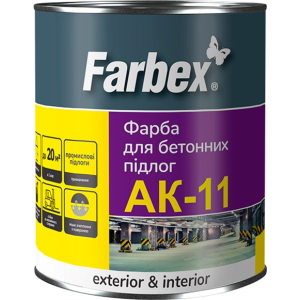 Фарба для бетонної підлоги АК-11 Farbex 2.8 кг Біла (4823083309480) в Чернігові