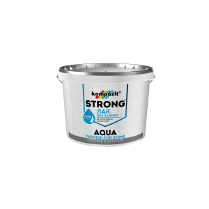 Лак для каменю STRONG AQUA Kompozit 10 л (4820085745131) ТОП в Чернігові