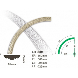Молдинг круговий Gaudi LR3601 ТОП в Чернігові