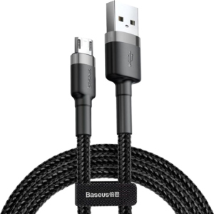 Кабель Baseus Cafule Cable USB for Micro 2A 3 м Black-Grey (CAMKLF-HG1)