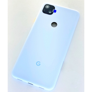 Задняя крышка Google Pixel 4a, голубая, Barely Blue, оригинал (Китай) + стекло камеры High Copy лучшая модель в Чернигове