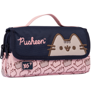 Пенал м'який YES WL-01 Pusheen рожевий/синій (533041) ТОП в Чернігові