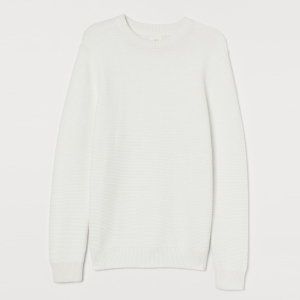 Джемпер H&M 060765362 XL Білий (6666000157041) рейтинг