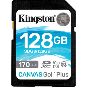 Kingston SDXC 128GB Canvas Go! Plus Class 10 UHS-I U3 V30 (SDG3/128GB) в Чернигове