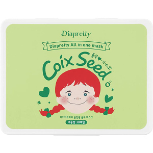 Тканевая маска для лица Diapretty All In One Coix Seed Mask Осветляющая 350 г (8809532990108) надежный