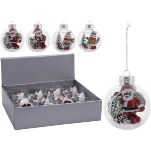 Набір ялинкових куль Christmas Decoration 8 см 12 шт (CAA724890) краща модель в Чернігові