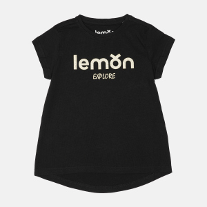 Футболка Lemon Back To School Girl ZL1143205BSG 152 см Черная (5907476183181)