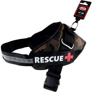 Шлея усиленная Pet Nova Rescue+ M 55-65 см Камуфляжная (HA-RESCUE-CAMUFLAGE-M) (5903031442342) лучшая модель в Чернигове