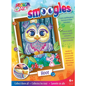 Набір для творчості Sequin Art Smoogles Сова 25х34 см (SA1812) краща модель в Чернігові