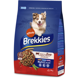 Сухий корм Brekkies Dog Beef для собак усіх порід з яловичиною 3 кг (8410650277523) ТОП в Чернігові