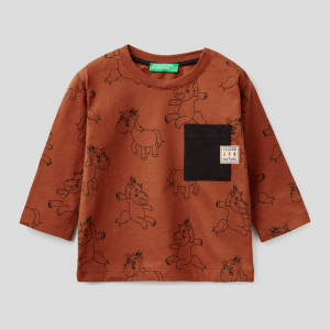 Футболка с длинными рукавами United Colors of Benetton 3VACC15G1.P-72H XX 100 см (8033379398630) в Чернигове