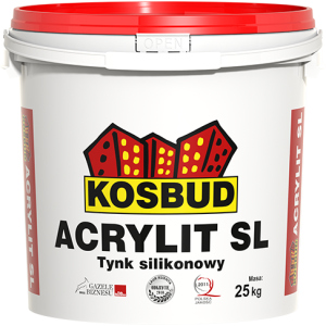 Штукатурка силіконова, KOSBUD ACRYLIT-SL, баранчик, база, цебро 25 кг ТОП в Чернігові