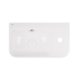 Раковина Qtap Tern 450х260х155 White с донным клапаном QT17115117RW надежный