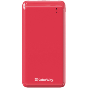 УМБ ColorWay 10000 mAh Slim Red (CW-PB100LPF2RD)