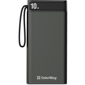 УМБ ColorWay 10000 mAh Metal case Black (CW-PB100LPI1BK-D) ТОП в Чернигове