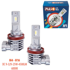 Автолампы Pulso M4-H16/LED-chips CREE/9-32v/2x25w/4500Lm/6000K (M4-H16) в Чернигове