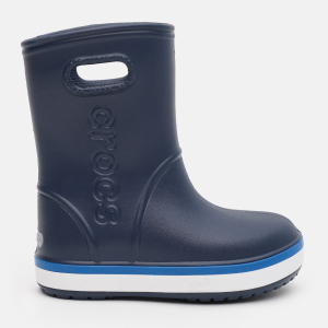 Гумові чоботи Crocs Kids Crocband Rain Boot K 205827-4KB-C10 27-28 Темно-сині (191448389694) краща модель в Чернігові