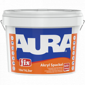 Акриловая финишная шпатлёвка для внутренних работ Aura Fix Akryl Spaсkel 16.5кг белая ТОП в Чернигове