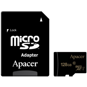 Apacer microSDXC 128GB UHS-I U1 + SD adapter (AP128GMCSX10U5-R) ТОП в Чернигове