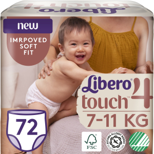 Подгузники-трусики Libero Touch Pants 4 7-11 кг одноразовые 72 шт (7322541303017) в Чернигове