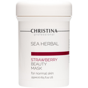 Полунична маска краси Christina Sea Herbal Beauty Mask Strawberry 250 мл (7290100360552)