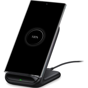 хороша модель Бездротовий зарядний пристрій Samsung Wireless Charger Stand [LO] with TA 15W Black (EP-N5200TBRGRU)