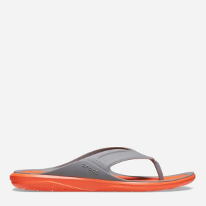 В'єтнамки Crocs Swiftwater Wave Flip Sgy 206242-0EK 39-40 (M7) 24.6 см Сірі з помаранчевим (191448454354) краща модель в Чернігові