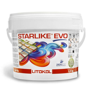 Клей-затирка Litokol STARLIKE EVO 110/2.5кг Сірий перламутр ТОП в Чернігові