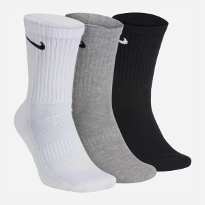 Набор носков Nike U Nk Everyday Cush Crew 3Pr SX7664-901 34-36 (S) 3 пары Черный/Белый/Серый (888407233906) лучшая модель в Чернигове