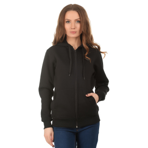 Худі Rozetka Premium Zip Thru Hooded Sweat 062034 XXL Чорне (6203409400015) ТОП в Чернігові