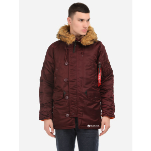 Парка Alpha Industries Slim Fit N-3B Parka 5XL Maroon/Orange лучшая модель в Чернигове