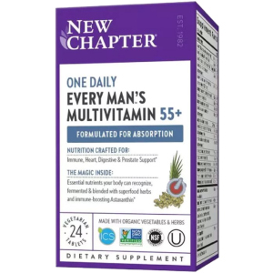 купить Ежедневные Мультивитамины для Мужчин 55+, Every Man's One Daily, New Chapter, 24 таблеток (727783901262)