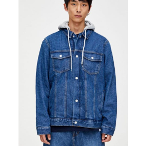 Джинсова куртка Pull & Bear 9716/500/400 L Синя джинс (09716500400042) ТОП в Чернігові