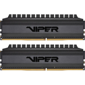 Пам'ять PATRIOT 16 GB (2x8GB) DDR4 3200 MHz Viper 4 Blackout (PVB416G320C6K) ТОП в Чернігові