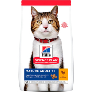 Сухий корм для кішок старших 7 років Hill's Science Plan Feline Mature Adult 7+ з куркою - 1.5 кг (604097)