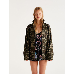 Джинсова куртка Pull &amp; Bear XAZ134035DLCH L Хакі (DD8000002747110) ТОП в Чернігові