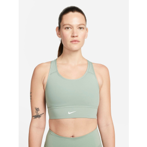 Спортивный топ Nike W Nk Df Swsh Lngln Bra CZ4496-357 M Светло-зеленый (195243363262) в Чернигове