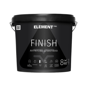 хорошая модель Финишная акриловая шпатлевка FINISH "ELEMENT PRO" 15 кг