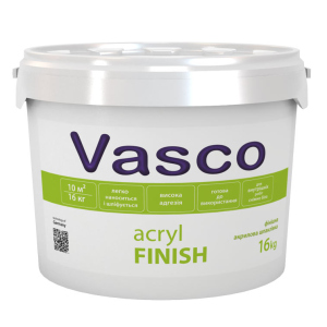 Шпаклівка акрилова для внутрішніх робіт Vasco Acryl Finish 16кг ТОП в Чернігові