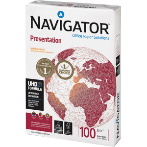 Папір офісний Navigator Presentation A4 100 г/м2 клас A 500 листів Білий (5602024530232) краща модель в Чернігові