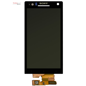 Дисплей (екран) для Sony LT26i Xperia S, з тачскрином, чорний High Copy