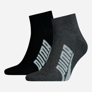 Набор носков Puma Unisex BWT Lifestyle Quarter Socks 2 pack 90795301 35/38 2 пары Black/White (8720245031127) ТОП в Чернигове