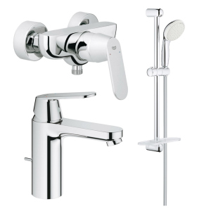 хорошая модель Набор смесителей для ванной комнаты 3 в 1 Grohe EX Eurosmart Cosmopolitan 126114M (23325000+32837+27926001)