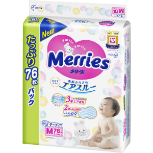 хорошая модель Подгузники Merries для детей M 6-11 кг 76 шт (4901301230867)